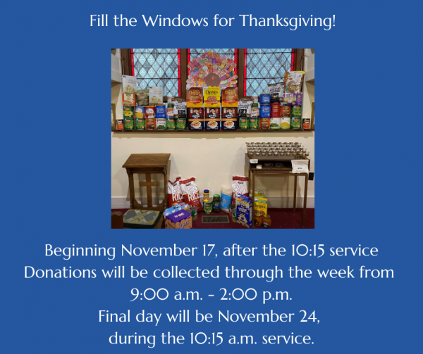 Fill the Windows for Thanksgiving